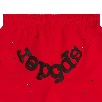 SP5DER OG WEB DOUBLE LAYER RED SHORT (4)