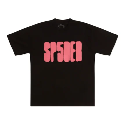 SP5DER FOCUSED LOGO TEE BLACK