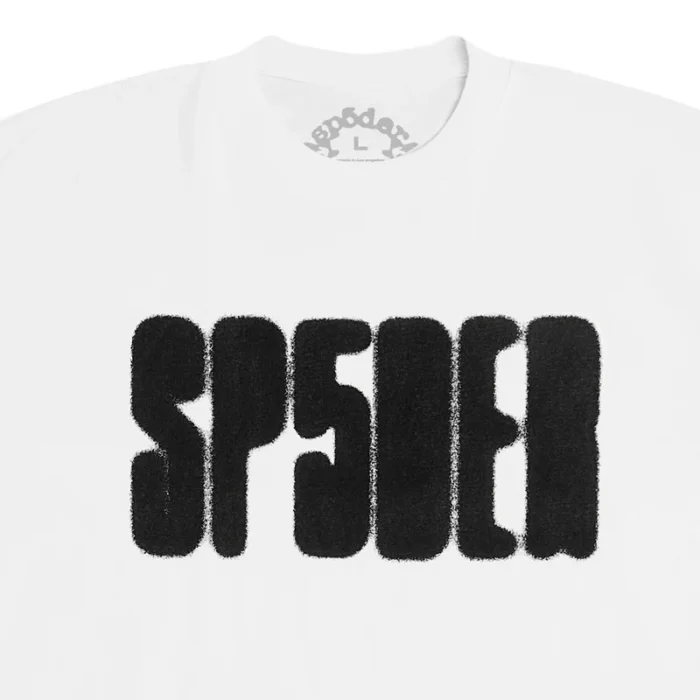 SP5DER FOCUSED LOGO TEE WHITE